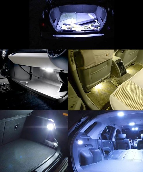 2 Adet 41mm Festoon 3W 300LM Beyaz Işık 8 LED 3528 SMD Canbus Hatasız Araba Okuma Lambası DC 12V - 6