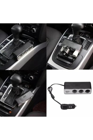 Kai Tiger Marketing Araba Araç Oto Çakmak Çoklayıcı Çoğaltıcı Soketi Usb Çakmaklık - Resim 2