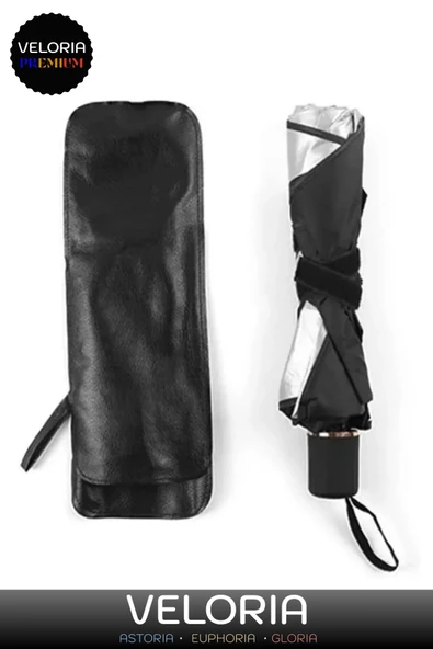 Veloria Tiger Marketing Titanyum Gümüş Kaplama Geçirmez Güçlü Dayanıklı Araç Içi Ön Cam Şemsiye Güneşlik - Resim 4