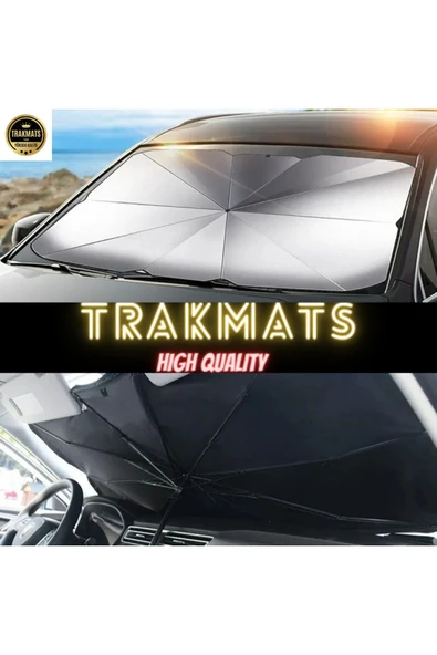 TRAKMATS Peugeot 206 Sw Tüm Araçlara Uyumlu Ön Cam Şemsiye Güneşlik - 5