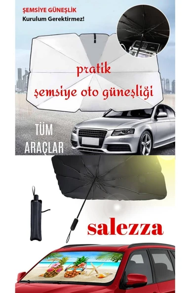 salezza Otamatik Araç Şemsiyesi Bütün Araçlara Uyumlu Yaz Mevsimi Araba Şemsiyesi ürün görseli