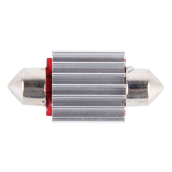 2 Adet DC 12V 6W 36MM Çift Uçlu Araba Kapı Lambası Beyaz LED Okuma Lambası 27 LED SMD 3014 - 3