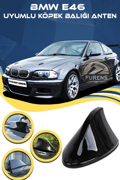 STS Oto Aksesuar Bmw E46 Uyumlu Oto Balık Sırtı Anten Elektrikli Köpekbalığı Balina Tavan Anteni ürün görseli