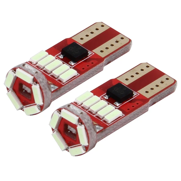 2 Adet DC 12V 2W 240LM 5500K T10 4014 15SMD Araç Genişlik Lambası Park Lambası - 2