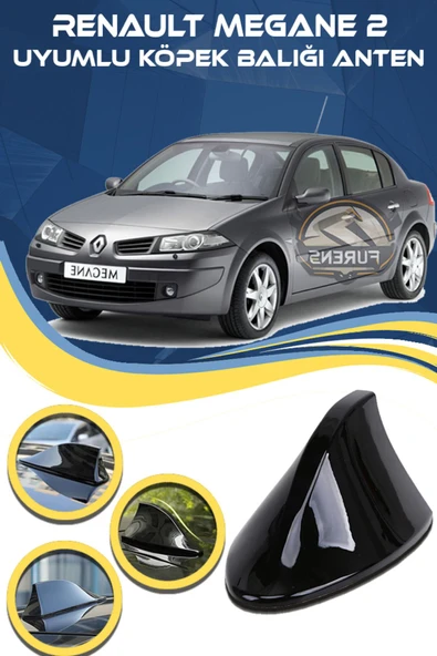 STS Oto Aksesuar Renault Megane 2 Uyumlu Oto Balık Sırtı Anten Elektrikli Köpekbalığı Balina Tavan Anteni ürün görseli