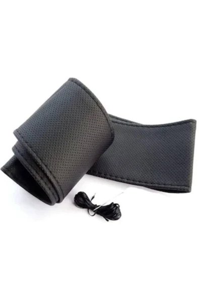 AYAZGURUP Toyota Corolla Efsane Kasa Dikmeli Direksiyon Kılıfı Noktalı Siyah Deri ( Delüx ) Serisi ürün görseli