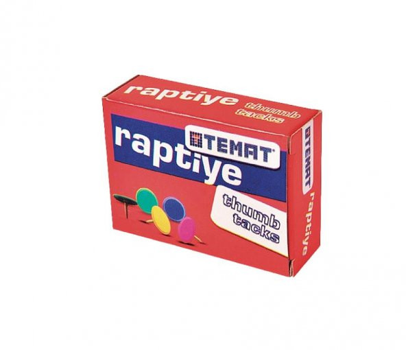 Raptiye Renkli Temat Renkli Raptiye Karışık 1 Paket
