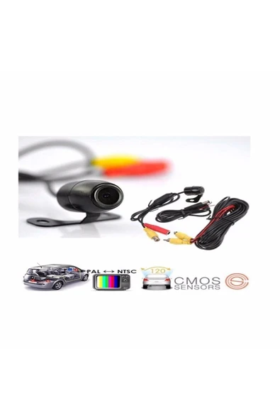 ERAKS CAR ACCESORIES Geri Vites Araç Geri Görüş Kamerası Kamera Gözü Düz Kelebek Aparatlı - 3