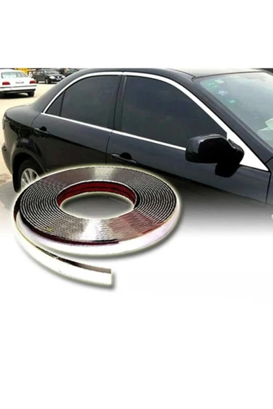 Extra Marketing 3D KROM Dekoratif Nikelaj Şerit Çıta 9mm X 10 Metre ürün görseli