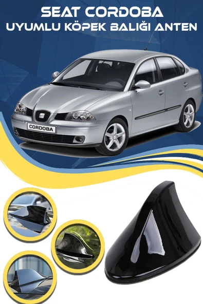 STS Oto Aksesuar Seat Cordoba Uyumlu Oto Balık Sırtı Anten Elektrikli Köpekbalığı Balina Tavan Anteni ürün görseli 1