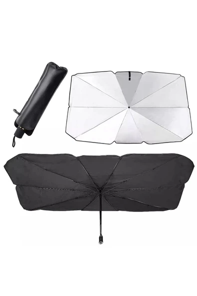 Velonova Tüm Araçlar İçin Araba Ön Cam Güneşlik Katlanabilir Güneşlik Şemsiye Ön Cam Gölgelik Esnek - Resim 6