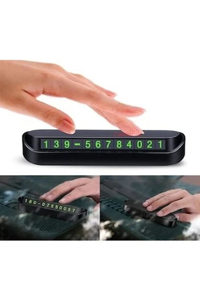 Sea Home Aç Kapa Sistem Araç Park Telefon Numaratörü Araç Torpido Üstü Numaratör Yapışkanlı Numaratör - Resim 4