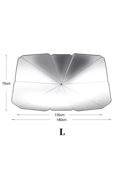 malimoon Tüm Araçlar İçin Araba Ön Cam Güneşlik Katlanabilir Güneşlik Şemsiye Ön Cam Gölgelik ESNEK - Resim 2
