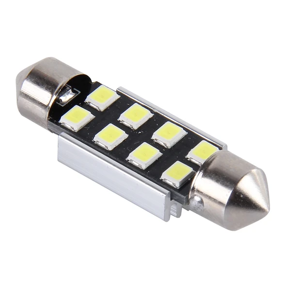 2 Adet 36mm Festoon 3W 300LM Beyaz Işık 8 LED 3528 SMD Canbus Hatasız Araba Okuma Lambası DC 12V - 2