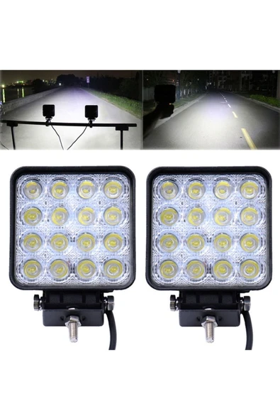 KaraköyOnline Tiger Marketing 16 Ledli Çalışma Lambası Off Road 2'li Beyaz - 1