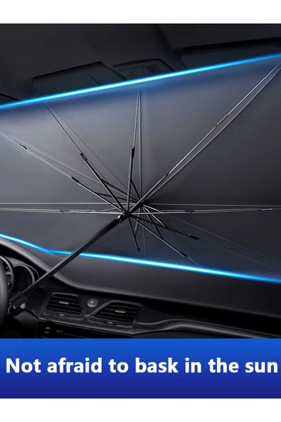 Choice Katlanabilir Araba Ön Camı Güneşlik Şemsiye Araba Örtüsü Güneşlik Isı Yalıtımı Ön Cam İç... - Resim 8