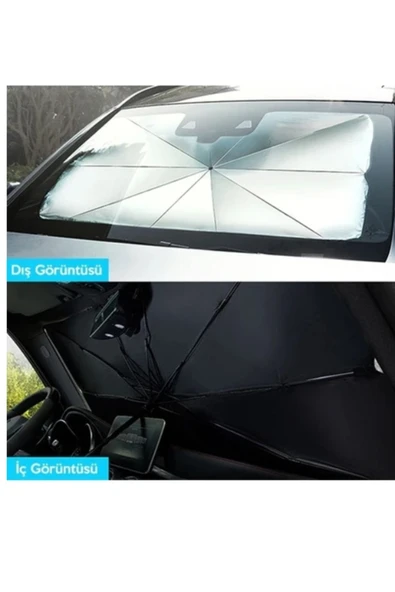 Umbrella Tüm Araçlar İçin Ön Cam Güneşlik Şemsiye - Resim 3