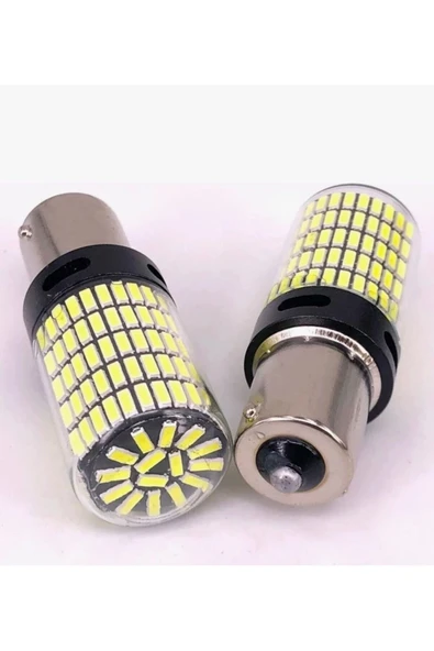 TRM Tiger Marketing P21w 144 Ledli Ultra Parlak Geri Vites Park Ampül Tek Duy Beyaz (2 ADET) - 3