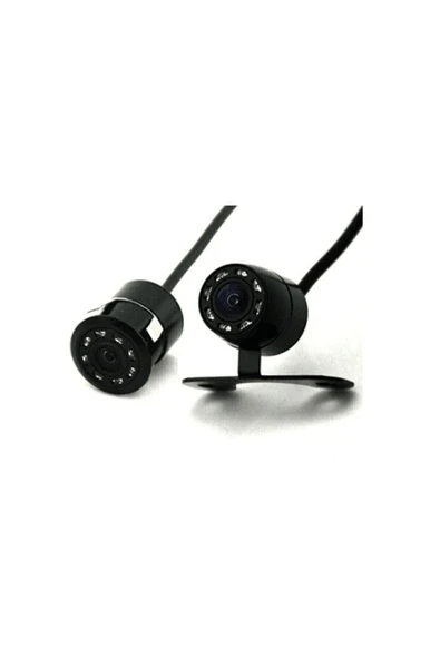 Manessa Geri Görüş Park Kamerası 8 Led Park Çizgili Gece Görüşlü Çift Aparatlı - 2