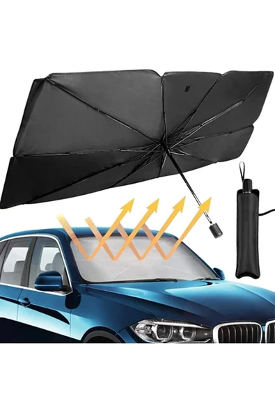 Bin Hediye Tüm Araçlar İçin Araba Ön Cam Güneşlik Katlanabilir Güneşlik Şemsiye Ön Cam Gölgelik ESNEK 709357TÜ - 6