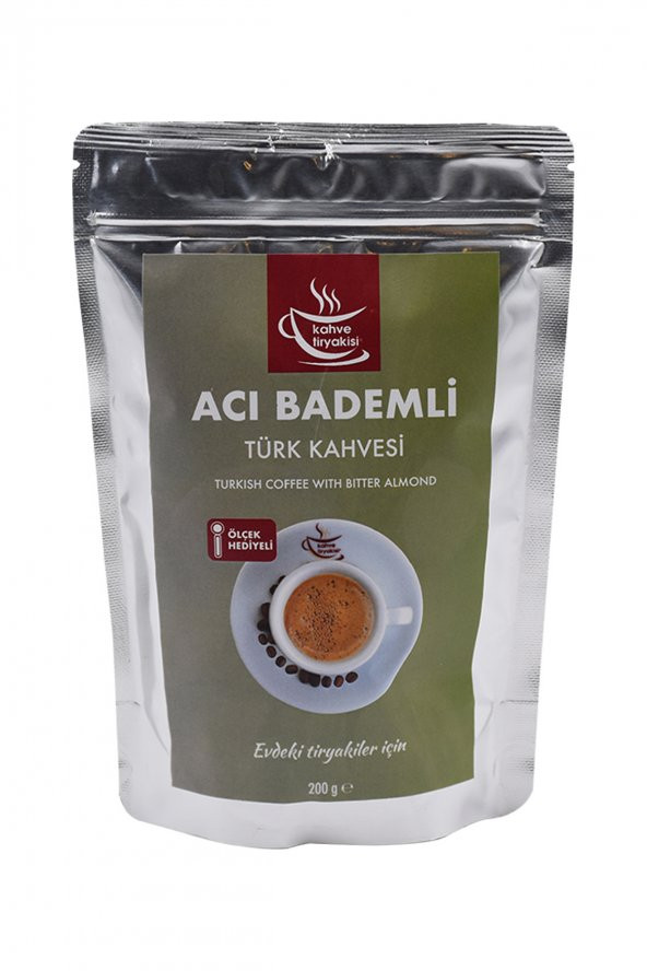 Kahve Tiryakisi Acı Bademli Türk Kahvesi 200 gr Paket
