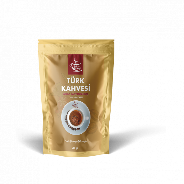 Kahve Tiryakisi Orta Kavrulmuş Türk Kahvesi 200 gr Paket