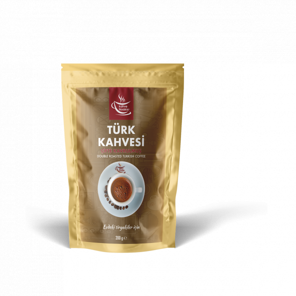 Kahve Tiryakisi Çifte Kavrulmuş Türk Kahvesi 200 gr Paket