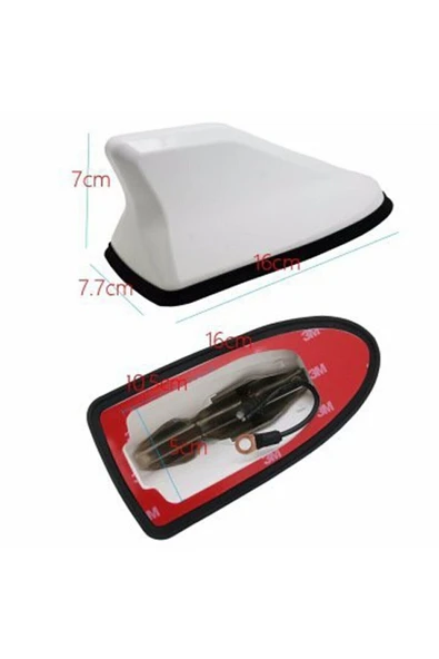 GÜRHAN SHOP Bmw E87 Uygun Balina Shark Anten Köpek Balığı Anten Slikonlu Beyaz - Resim 2