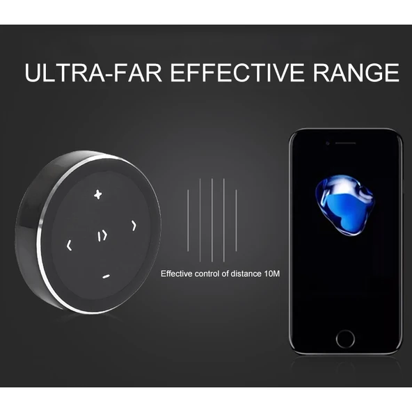Kablosuz Bluetooth Direksiyon Kontrol Cihazi Siyah Tutucusuz - 6