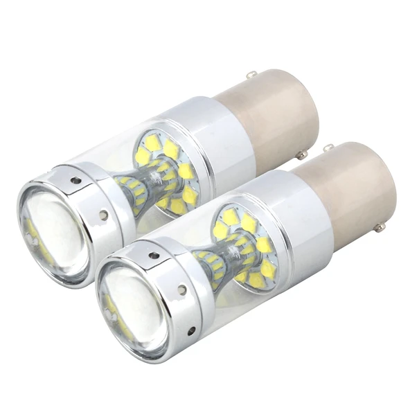 2 Adet 1156 Model 60W 1200 Lumen 6000K Beyaz Işık Araç Fren ve Sinyal Lambası DC 12V - 2