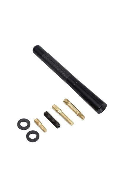 Universal Citroen Bx Uyumlu Karbon Kırmızı Oto Radio Anteni Çubuk Anten - 2