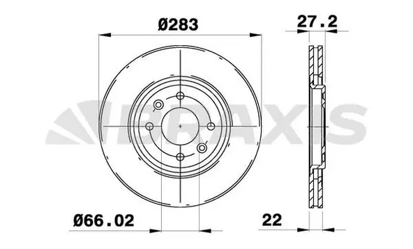 ON FREN DISKI XANTIA 93 XSARA 98 ZX 96 97 P306 GTI / XU10J4RS S16 97 P405 YM 2.0 16