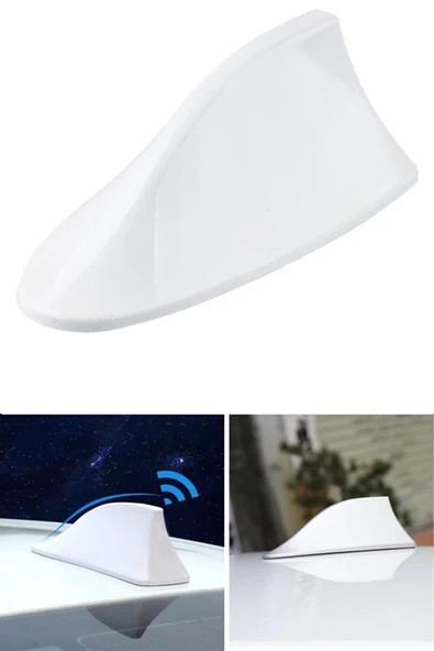 AYKIZ Isuzu D-max Uyumlu Araba Beyaz Elektrikli Balina Anten Köpek Balığı Sırtı Shark Alıcı - Resim 2