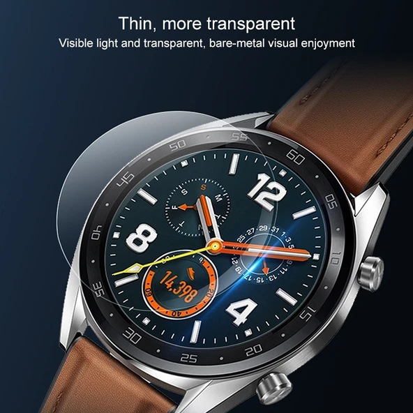 46mm Evrensel Temperli Cam Ekran Koruyucu Galaxy LG Sony Huawei Garmin Uyumlu - 6