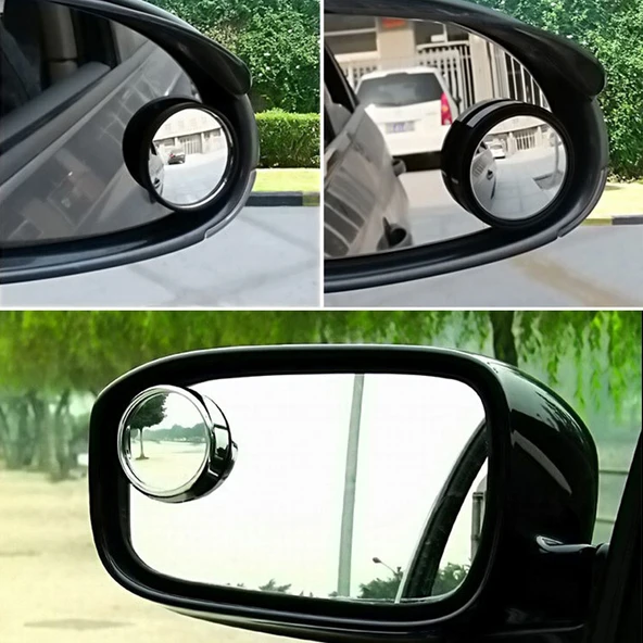 Araba Kör Nokta Geniş Açı Dikiz Aynası 5.5cm Siyah - 5