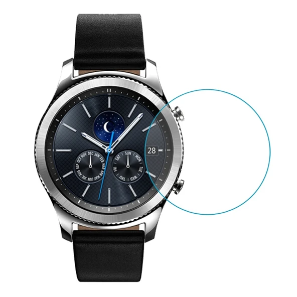 46mm Evrensel Temperli Cam Ekran Koruyucu Galaxy LG Sony Huawei Garmin Uyumlu - 2