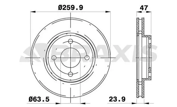 ON FREN DISKI MONDEO II / III 9200 SCORPIO 9498 COUGAR 98001.6 16V / 1.8 / 2.0I 16V (HAVA S