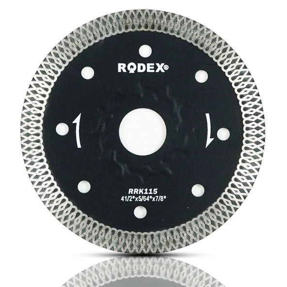 Rodex Slim Elmas Beton Tuğla Granit Kesme Kesici Diski 115 mm
