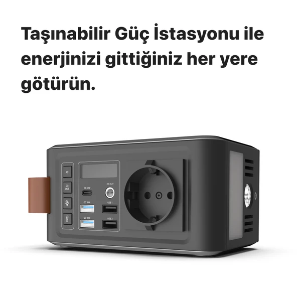 Xenon Smart Taşınabilir Kablosuz Hızlı Şarj Cihazı Type-C Ac USB 3.0 Güç Çıkışı LED Lamba 24000 Mah Güç Istasyonu X6801 - 9