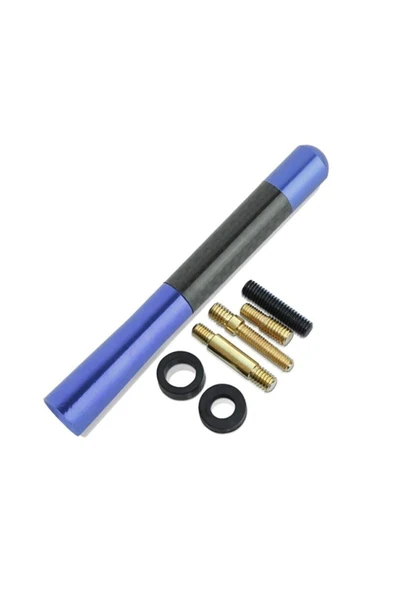 Extra Marketing Volkswagen Corrado Uyumlu Karbon MAVİ Oto Radio Anteni Çubuk Anten ürün görseli 1