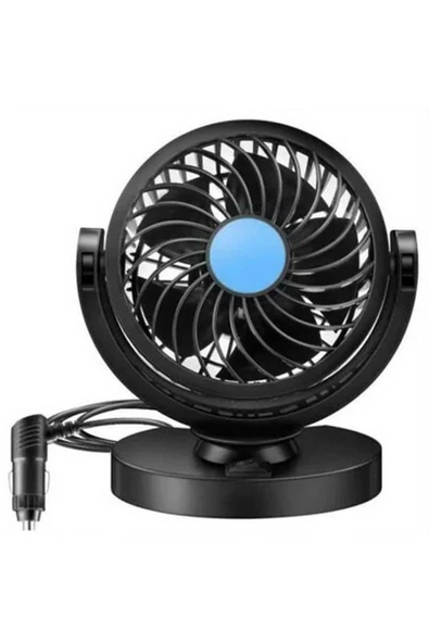 Carub Tekli Vantilatör Torpido Üstü 12V Çakmaklık Girişli 360 Derece Ayarlanabilir - 1