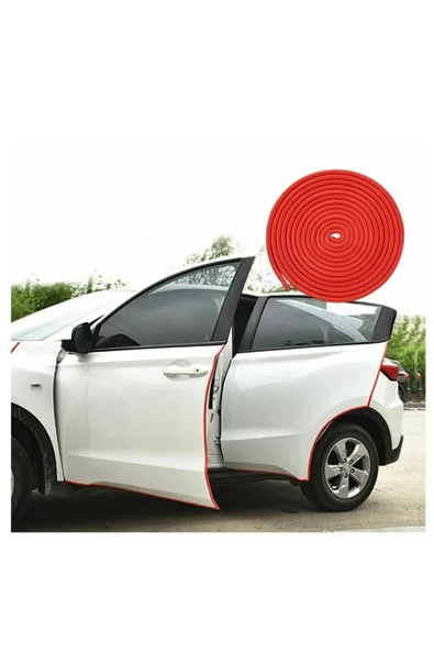 Extra Marketing Proton Jumbuck Oto Araç Kapı Koruma Fitili 5 Metre Kırmızı Çarpma Çizilme Önleyici Fitil - Resim 3