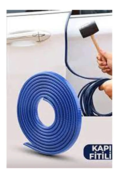 Extra Marketing Oto Araç Kapı Koruma Fitili Parlak Mavi Renk Çarpma Çizilme Önleyici Fitil - Resim 3