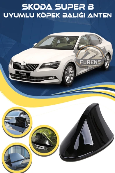 Universal Skoda SuperB Uyumlu Oto Balık Sırtı Anten Elektrikli Köpekbalığı Balina Tavan Anteni - 1
