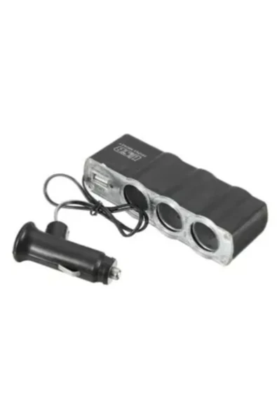 MHOTO Tiger Marketin Araç Çakmaklık Çoğaltıcı Usb Araba Çakmak Soket Çoklayıcı Şarj - 1