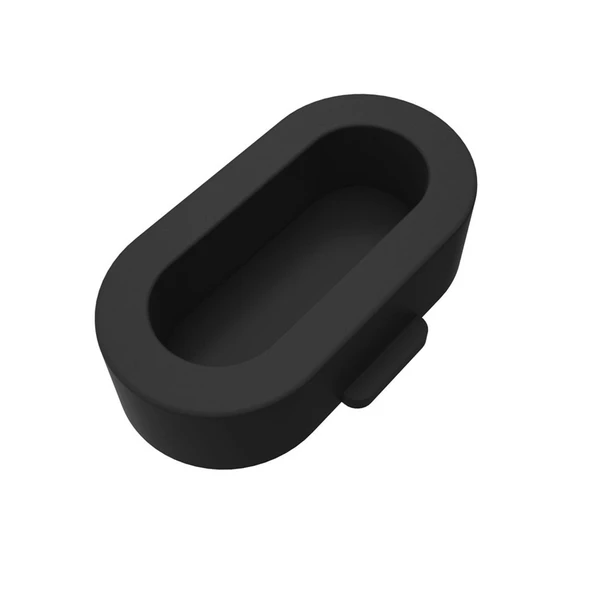Garmin Fenix 5 5S 5X Akıllı Saat Şarj Portu Silika Jel Toz Koruyucu Siyah - 2
