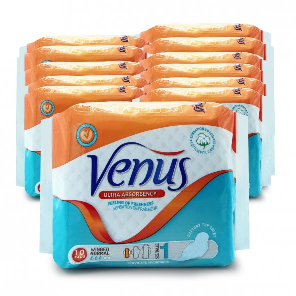 VENÜS HİJYENİK PED NORMAL 120 ADET (12 PAKET) - 2