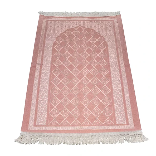 Selçuklu Desenli Astarlı Seccade (Pembe)