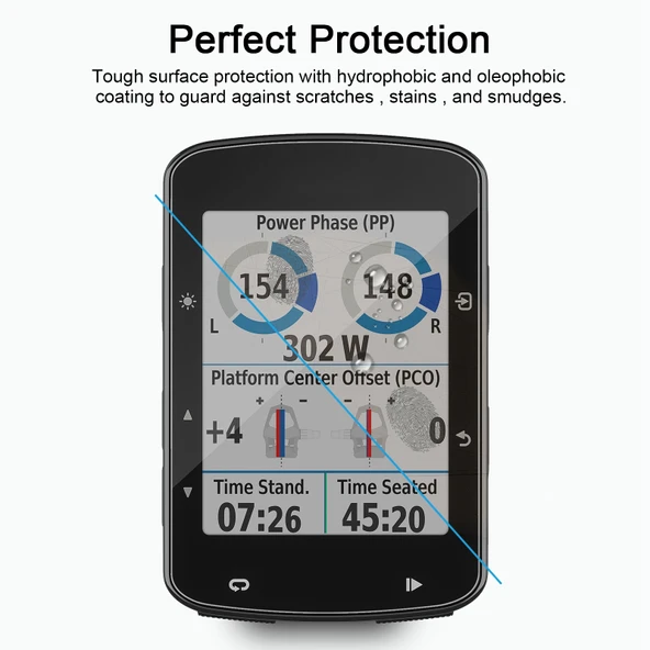Garmin Edge 520 Plus Uyumlu 026mm 25D 9H Temperli Cam Ekran Koruyucu - 5