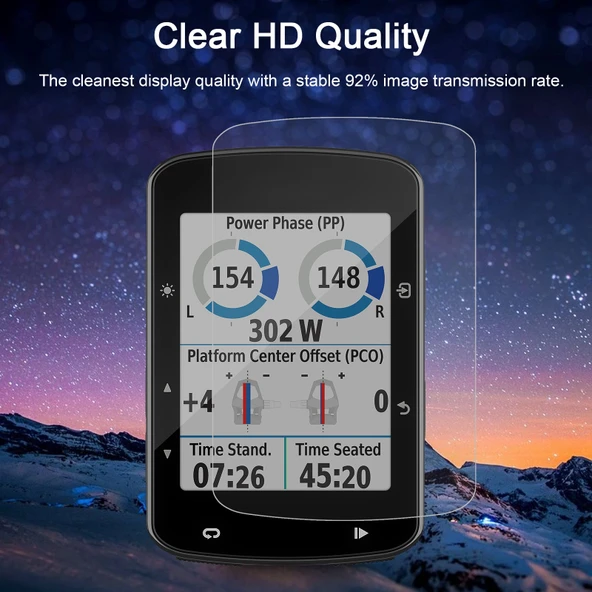 Garmin Edge 520 Plus Uyumlu 026mm 25D 9H Temperli Cam Ekran Koruyucu - 6